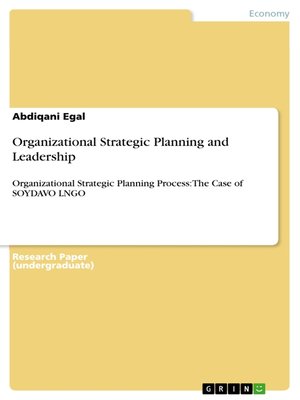 cover image of Organizational Strategic Planning and Leadership